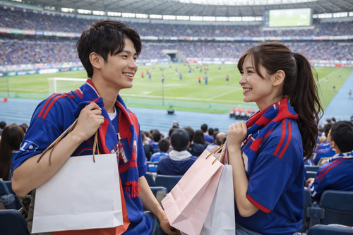 サッカー観戦デート